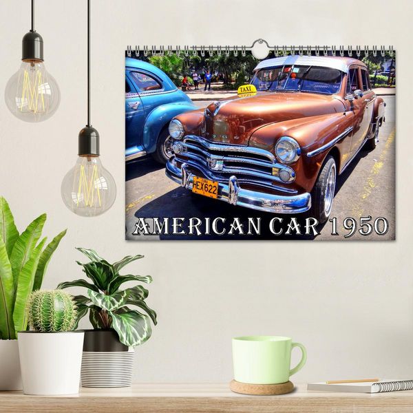 Produktbild: AMERICAN CAR 1950 (Wandkalender 2026 DIN A4 quer), CALVENDO Monatskalender