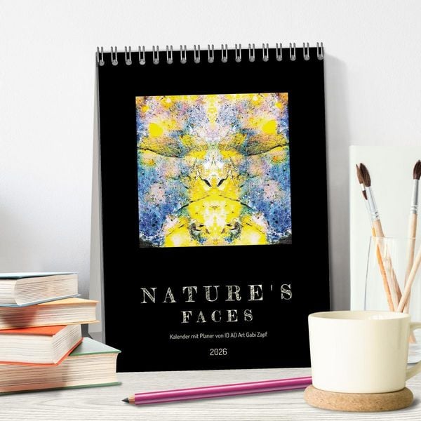 Produktbild: Nature's Faces (Tischkalender 2026 DIN A5 hoch), CALVENDO Monatskalender