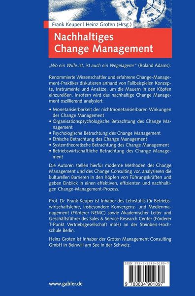 Produktbild: Nachhaltiges Change Management