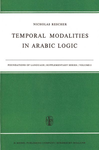Produktbild: Temporal Modalities in Arabic Logic