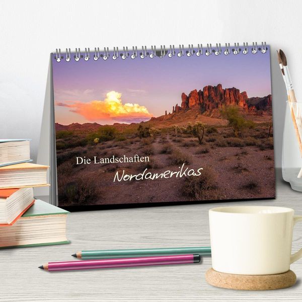 Produktbild: Die Landschaften Nordamerikas (Tischkalender 2026 DIN A5 quer), CALVENDO Monatskalender
