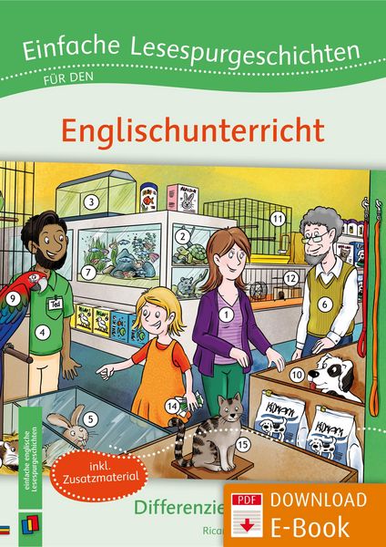 Produktbild: Einfache Lesespurgeschichten f&uuml;r den Englischunterricht