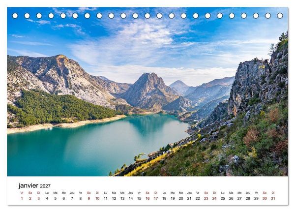 Produktbild: LA RIVIERA TURQUE Antiquit&eacute;. C&ocirc;te. Lumi&egrave;re. (Calendrier de bureau 2027 DIN A5 vertical), CALVENDO calendrier mensuel