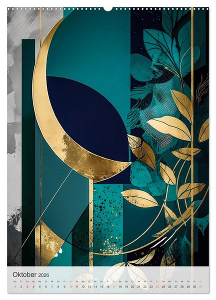 Produktbild: Modern und abstrakt (Wandkalender 2026 DIN A2 hoch), CALVENDO Monatskalender