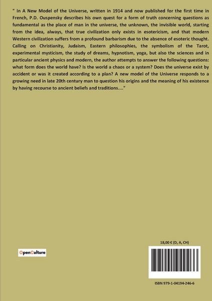 Produktbild: A New Model of the Universe