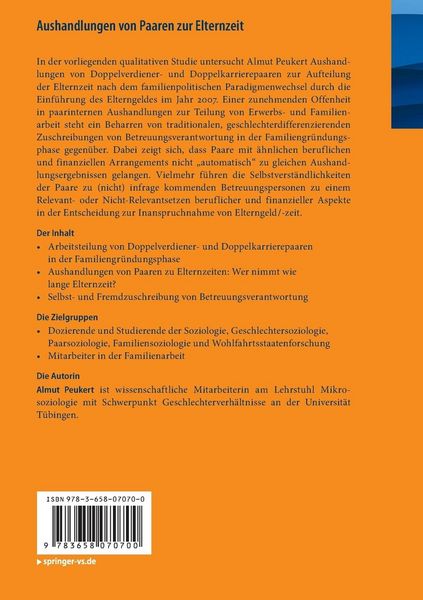 Produktbild: Aushandlungen von Paaren zur Elternzeit