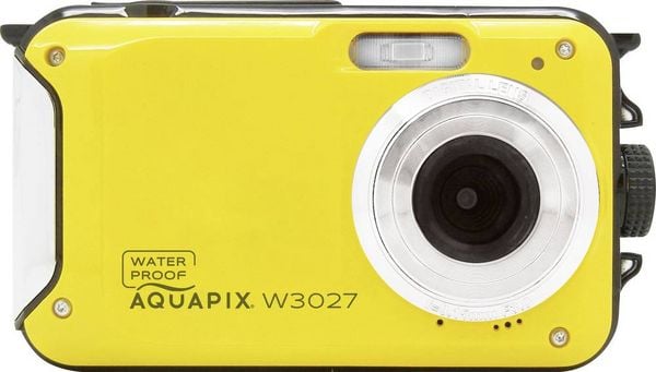 Easypix W3027-Y Wave Yellow Digitalkamera 30 Megapixel Gelb inkl. Akku, inkl. Tasche Bildstabilisierung, Full HD Video, mit