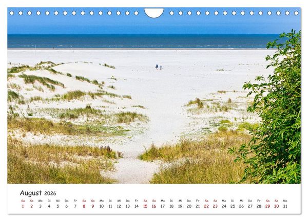 Produktbild: Sehnsuchtinsel Langeoog (Wandkalender 2026 DIN A4 quer), CALVENDO Monatskalender