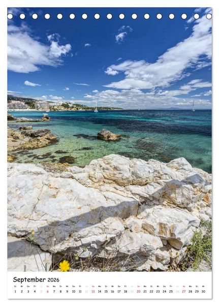 Produktbild: Mallorca - wild und romantisch (Tischkalender 2026 DIN A5 hoch), CALVENDO Monatskalender