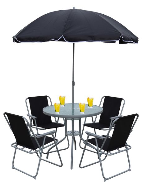 Produktbild: 6tlg Balkonset Gartenm&ouml;bel Stapelst&uuml;hle Set Maxola