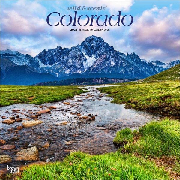 Produktbild: Colorado Wild & Scenic 2026 12 X 24 Inch (Hanging) Monthly Square Wall Calendar Plastic-Free
