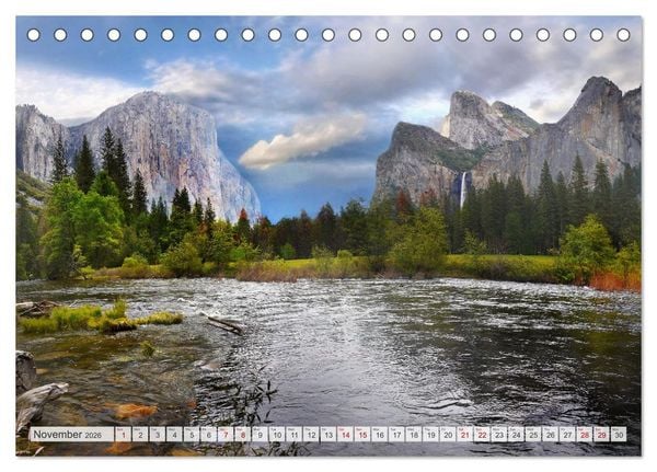 Produktbild: Yosemite National Park Road Trip (Desk Calendar 2026 DIN A5 landscape), CALVENDO 12 Month DeskCalendar