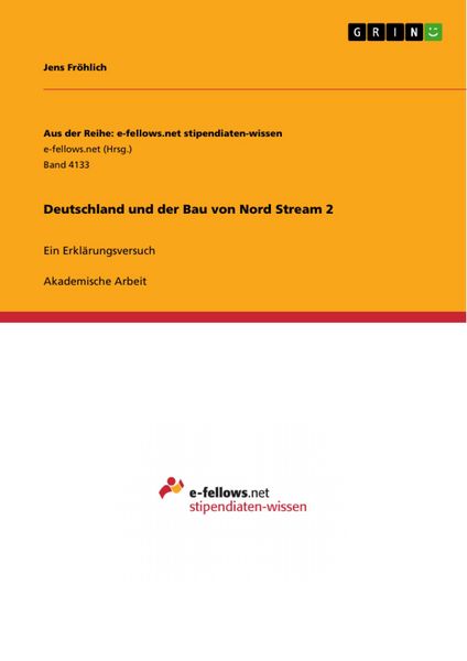 Produktbild: Deutschland und der Bau von Nord Stream 2
