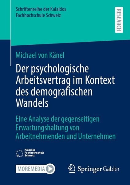 Produktbild: Der psychologische Arbeitsvertrag im Kontext des demografischen Wandels