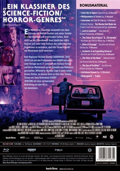 Produktbild: Die Farbe aus dem All - Color Out of Space - Mediabook B (4K Ultra HD + 2 Blu-rays)