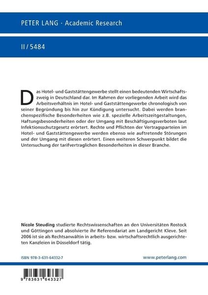 Produktbild: Arbeitsrecht und arbeitsrechtliche Praxis im Hotel- und Gastst&auml;ttengewerbe