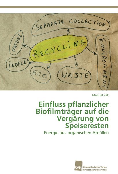 Produktbild: Einfluss pflanzlicher Biofilmtr&auml;ger auf die Verg&auml;rung von Speiseresten