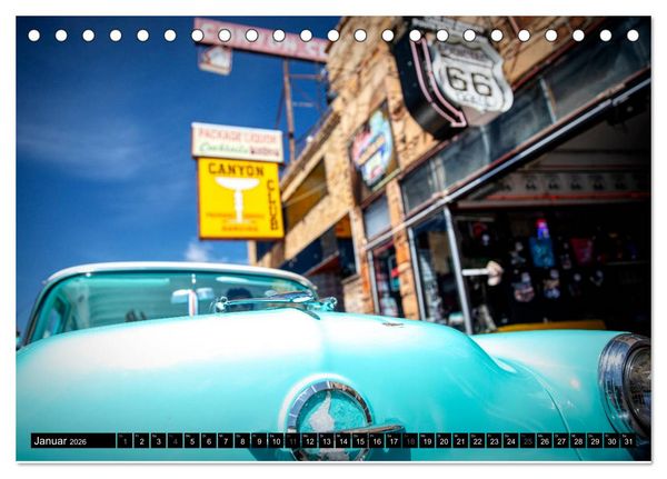 Produktbild: Go west Route 66 (Tischkalender 2026 DIN A5 quer), CALVENDO Monatskalender