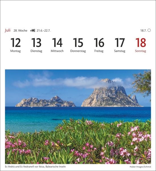 Produktbild: Spanien Sehnsuchtskalender 2027 - Wochenkalender mit 53 Postkarten