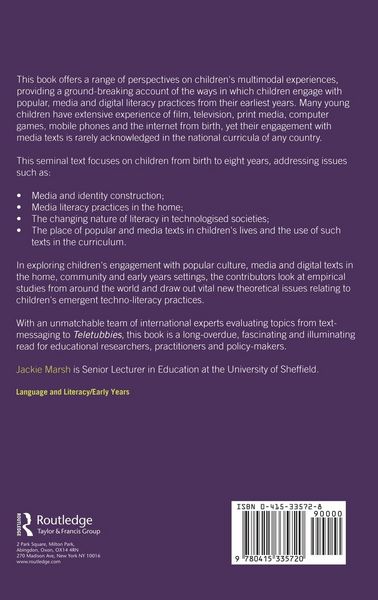 Produktbild: Popular Culture, New Media and Digital Literacy in Early Childhood