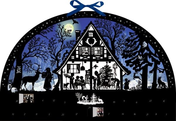 Produktbild: Wand-Adventskalender &ndash; Lichterbogen Weihnachtswald