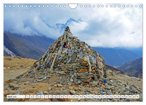 Produktbild: BUDDHISMUS in NEPAL (Wandkalender 2026 DIN A4 quer), CALVENDO Monatskalender