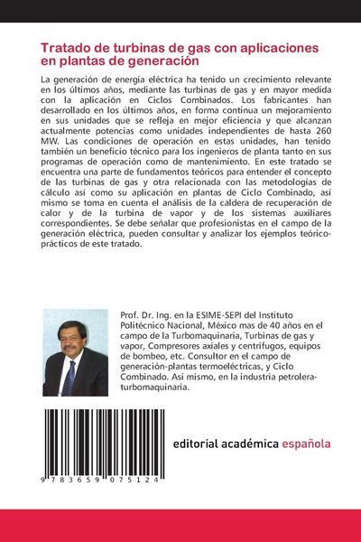 Produktbild: Tratado de turbinas de gas con aplicaciones en plantas de generaci&oacute;n