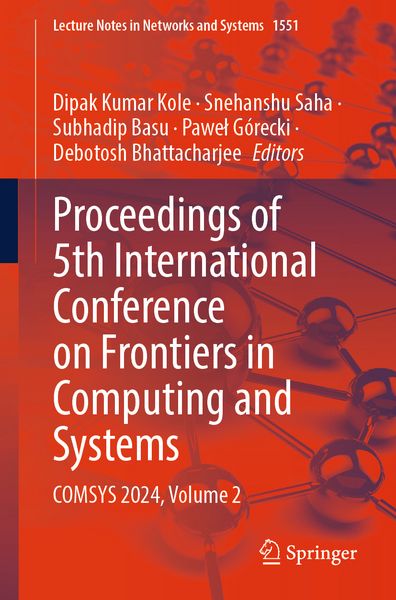 Produktbild: Proceedings of 5th International Conference on Frontiers in Computing and Systems