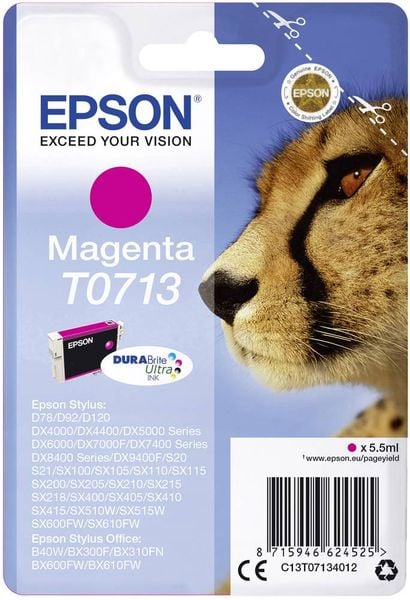 Epson Druckerpatrone T0713 Original Magenta C13T07134012