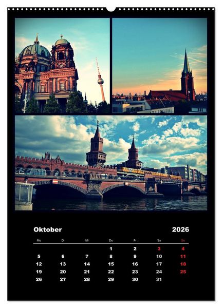 Produktbild: BERLIN / vertikal (Wandkalender 2026 DIN A2 hoch), CALVENDO Monatskalender