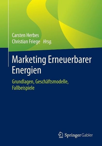 Produktbild: Marketing Erneuerbarer Energien