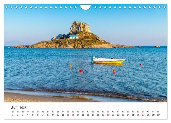 Produktbild: Kos 2027 (Wandkalender 2027 DIN A4 quer), CALVENDO Monatskalender