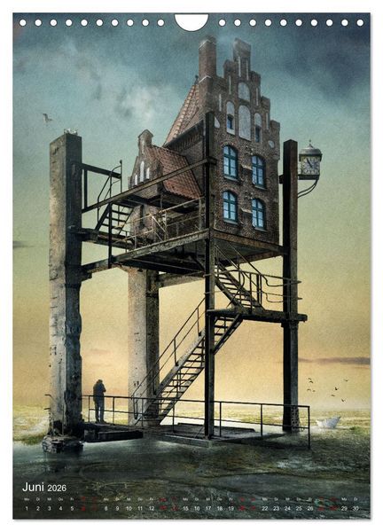 Produktbild: Hinter dem Horizont im Reich der Fantasie (Wandkalender 2026 DIN A4 hoch), CALVENDO Monatskalender