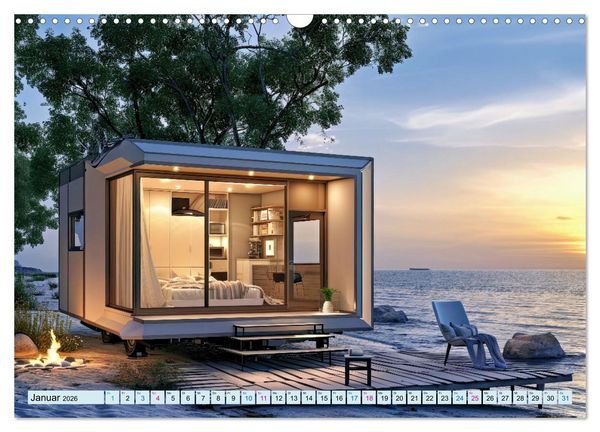 Produktbild: Tiny Houses - wohnen auf kleinstem Raum (Wandkalender 2026 DIN A3 quer), CALVENDO Monatskalender