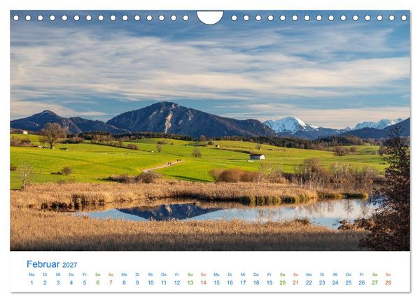 Produktbild: Im blauen Land am Alpenrand (Wandkalender 2027 DIN A4 quer), CALVENDO Monatskalender