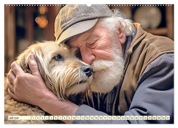 Produktbild: Emotionale Freundschaft (hochwertiger Premium Wandkalender 2026 DIN A2 quer), Kunstdruck in Hochglanz