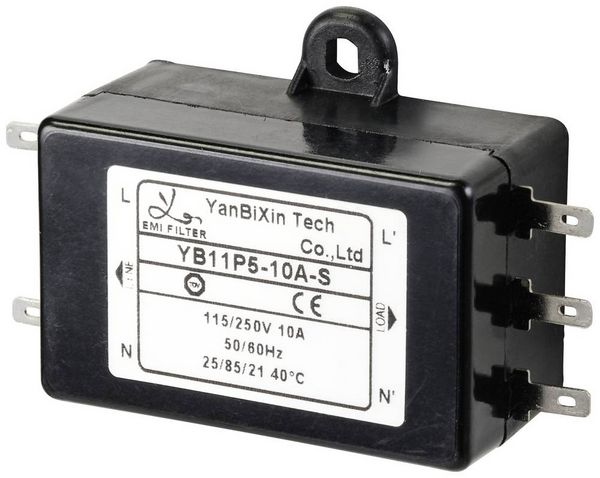 Produktbild: TRU COMPONENTS TC-10471952 Netzfilter 250 V/AC 10A 0.3 mH (L x B x H) 68 x 50 x 25mm 1St.