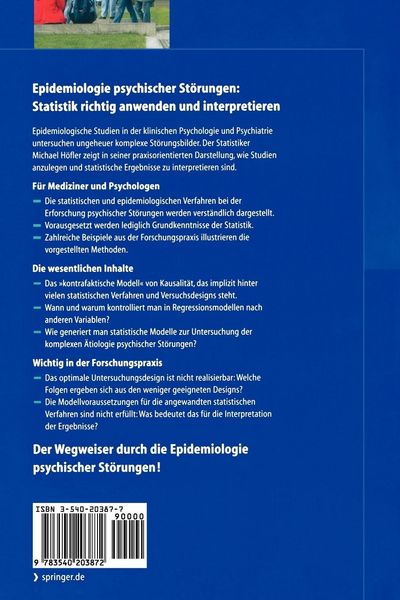 Produktbild: Statistik in der Epidemiologie psychischer St&ouml;rungen