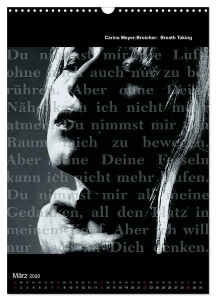 Produktbild: Lyrics In Squares (Wandkalender 2026 DIN A3 hoch), CALVENDO Monatskalender