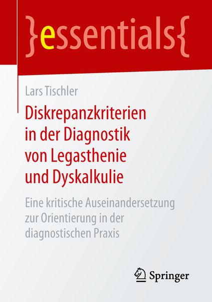 Produktbild: Diskrepanzkriterien in der Diagnostik von Legasthenie und Dyskalkulie