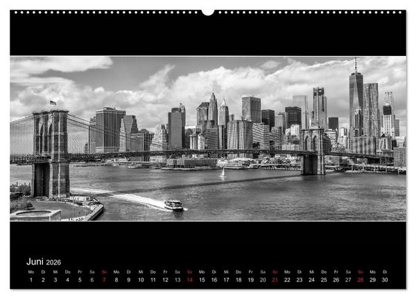 Produktbild: NEW YORK CITY H&ouml;hepunkte im Panoramaformat (Wandkalender 2026 DIN A2 quer), CALVENDO Monatskalender