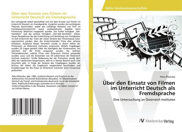 Über den Einsatz von Filmen im Unterricht Deutsch als Fremdsprache, Taschenbuch von Petra ¿Ikovská, AV Akademikerverlag, 9783639644739