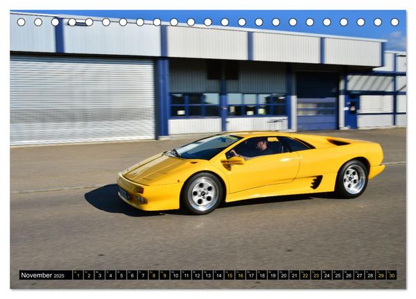 Produktbild: Der Teufel tr&auml;gt Gelb - Lamborghini Diablo (Tischkalender 2025 DIN A5 quer), CALVENDO Monatskalender