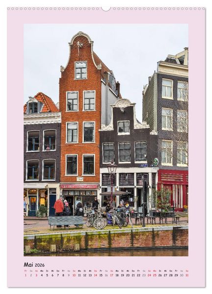 Produktbild: Amsterdam - Alles nur Fassade (hochwertiger Premium Wandkalender 2026 DIN A2 hoch), Kunstdruck in Hochglanz