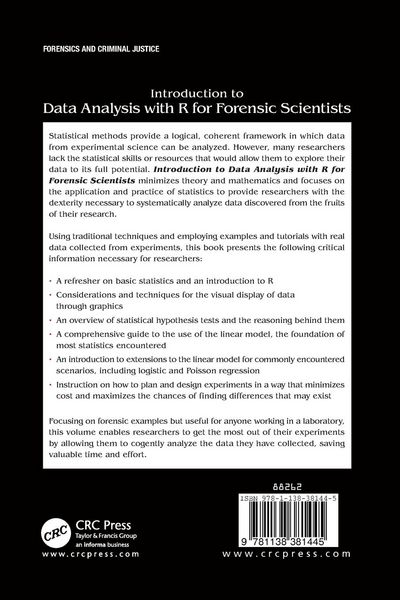 Produktbild: Introduction to Data Analysis with R for Forensic Scientists