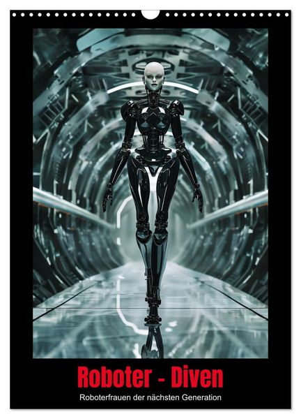 Produktbild: Roboter - Diven (Wandkalender 2026 DIN A3 hoch), CALVENDO Monatskalender