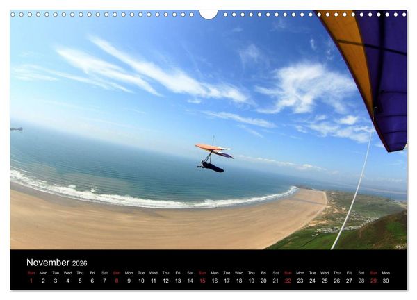Produktbild: Hang gliding at Rhossili (Wall Calendar 2026 DIN A3 landscape), CALVENDO 12 Month Wall Calendar