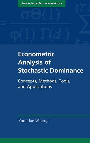 Produktbild: Econometric Analysis of Stochastic Dominance
