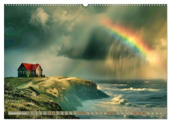 Produktbild: Sturmwarnung an der K&uuml;ste (hochwertiger Premium Wandkalender 2026 DIN A2 quer), Kunstdruck in Hochglanz