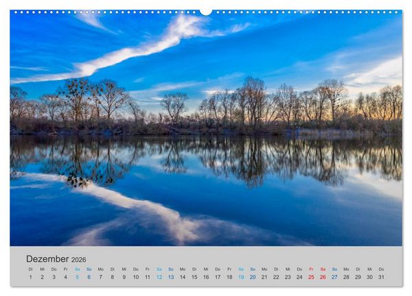 Produktbild: See- und Flu&szlig;landschaften in Brandenburg (hochwertiger Premium Wandkalender 2026 DIN A2 quer), Kunstdruck in Hochglanz